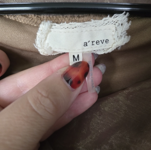 A'reve Anthropologie Cowl Neck Long Sleeve Sweater Dress Brown Size M - Picture 5 of 6